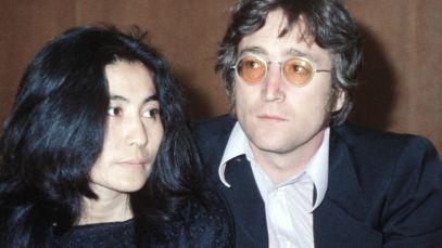 Yoko Ono and John Lennon, songwriters of "Happy Xmas (War Is Over)"