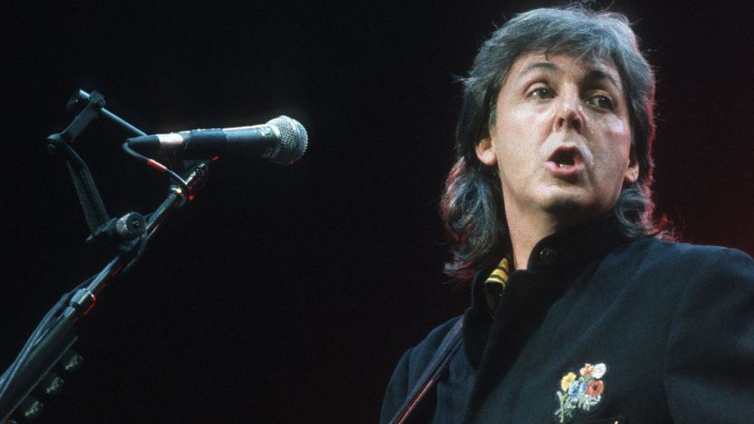 Paul McCartney performing