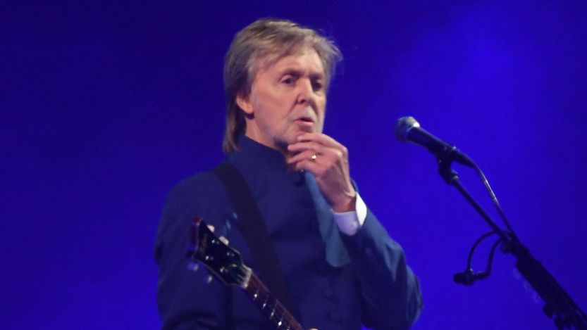 Paul McCartney performing