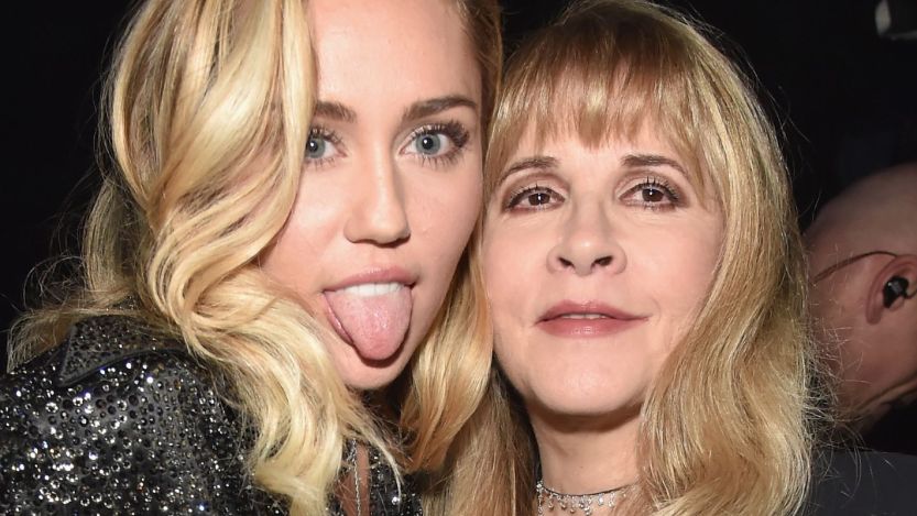 Miley Cyrus and Stevie Nicks pose together