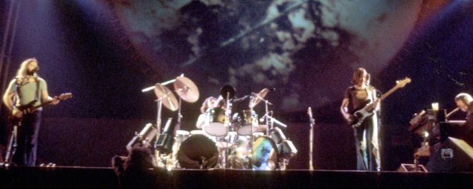 Pink Floyd performing