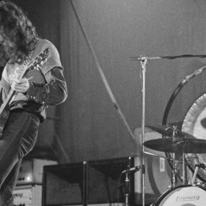 Led Zeppelin performing
