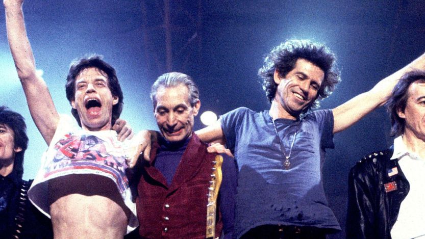 Rolling Stones during "Steel Wheels" tour