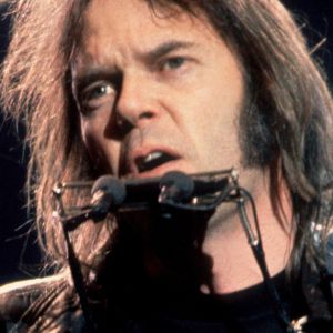 Neil Young performing