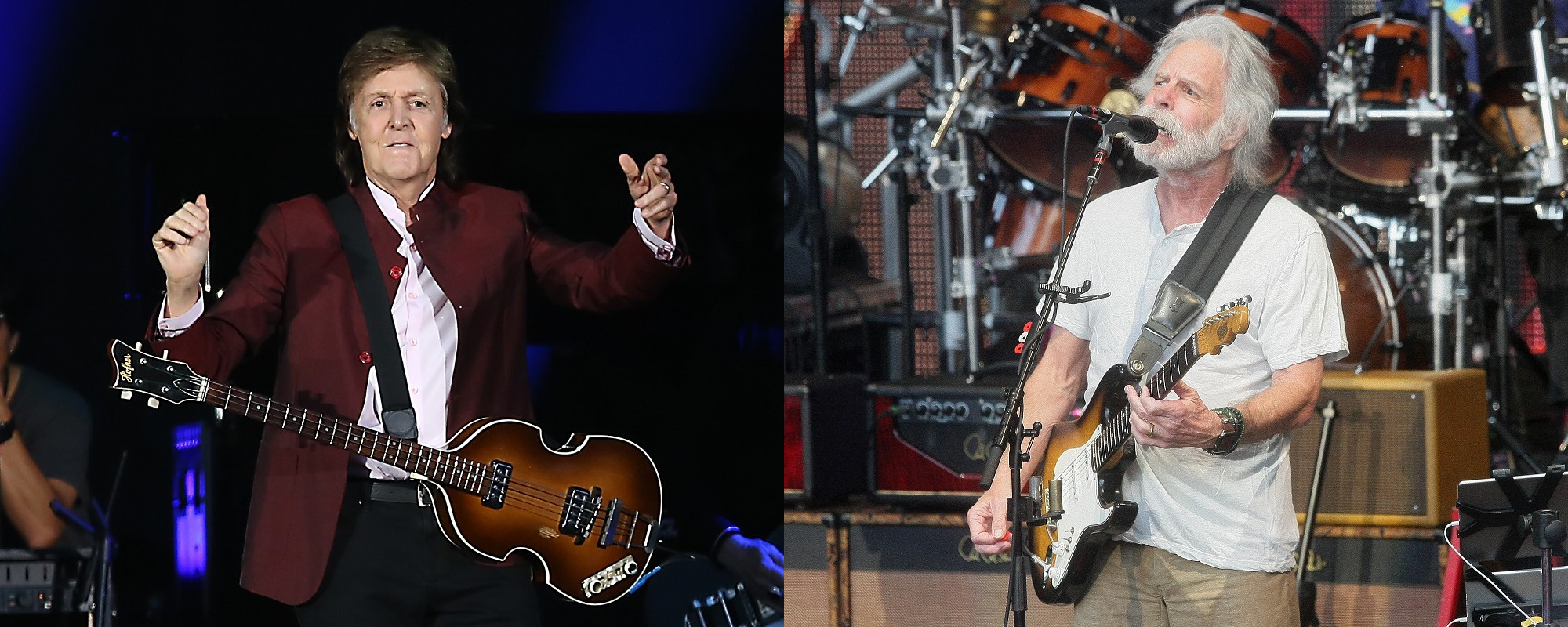 Watch Bob Weir Play Two Songs With Paul McCartney During a 2016 Guest Appearance at One of The Beatles Legend’s Concerts