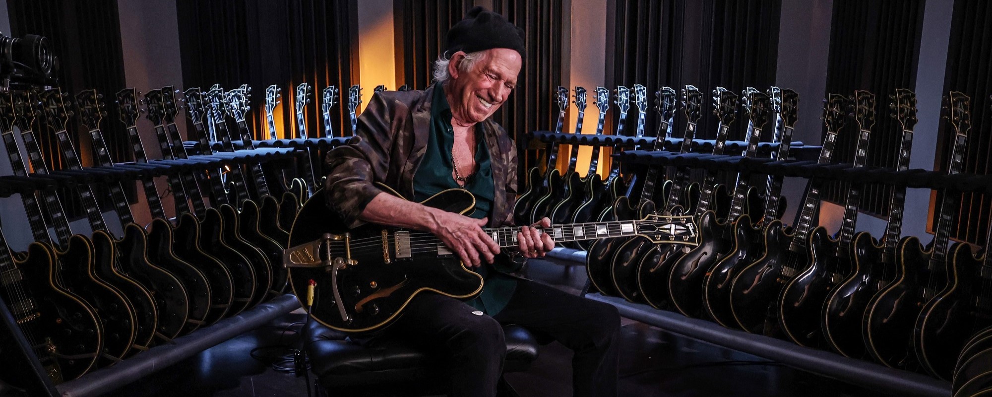 The Rolling Stones’ Keith Richards Introduces New (and Pricey) Signature Guitar, and Discusses Some of His Influences