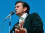 Johnny Cash performing at prison