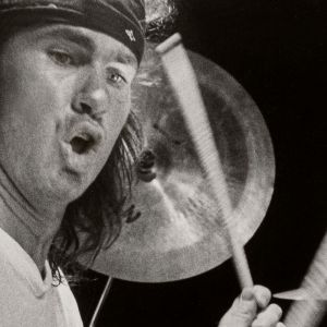 Chad Smith of the Red Hot Chili Peppers performing