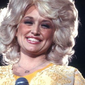 Dolly Parton performing in the mid-1970s