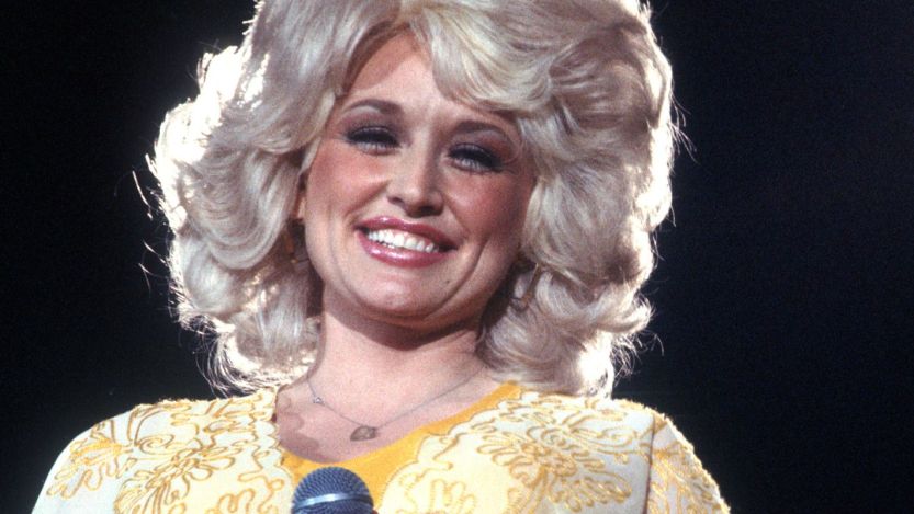 Dolly Parton performing in the mid-1970s