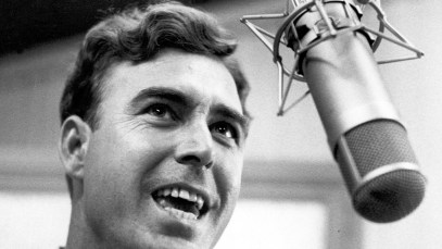 Johnny Horton in the studio