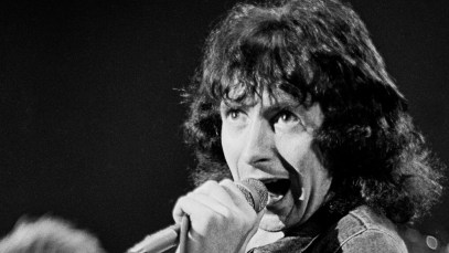 Bon Scott performing with AC/DC