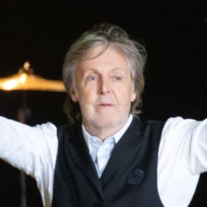 Paul McCartney performing