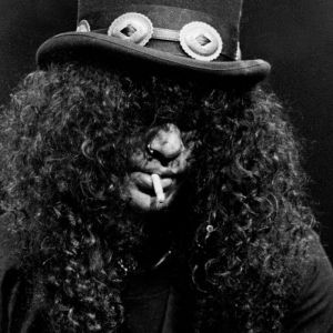 Slash playing guitar