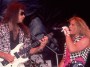 Rock musicians Vito Bratta (left) and Mike Tramp, both of the group White Lion, perform onstage at the Alpine Valley Music Theater, East Troy, Wisconsin, May 29, 1989. (Photo by Paul Natkin/Getty Images)