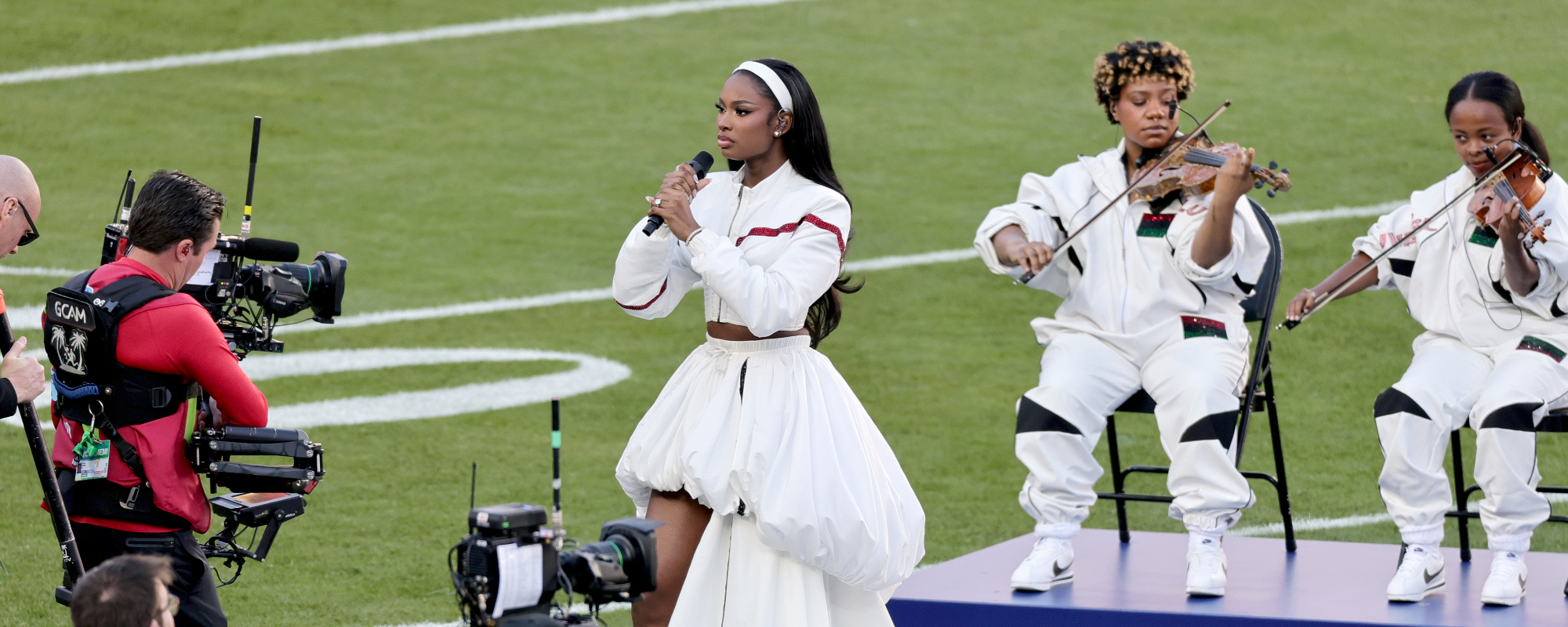 Coco Jones Delivers a Resounding Super Bowl Performance of “Lift Every Voice and Sing”