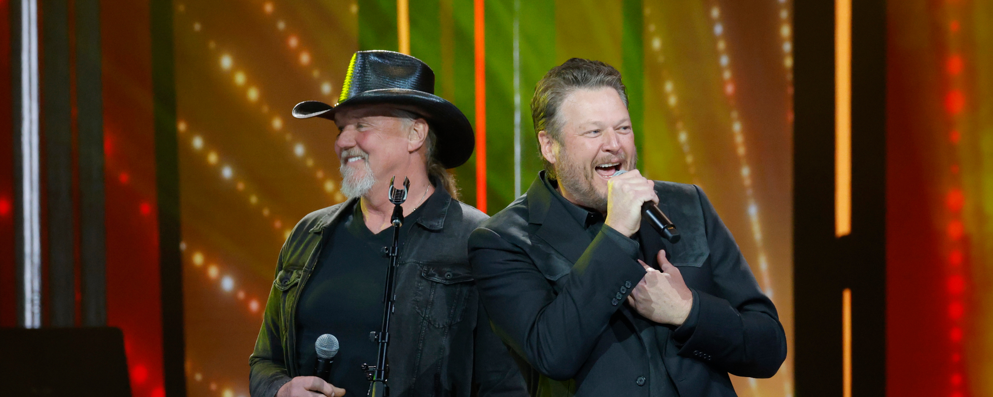 Blake Shelton Gets Letter from Trace Adkins on the Opry Stage—Then Duets With the Singer - American Songwriter