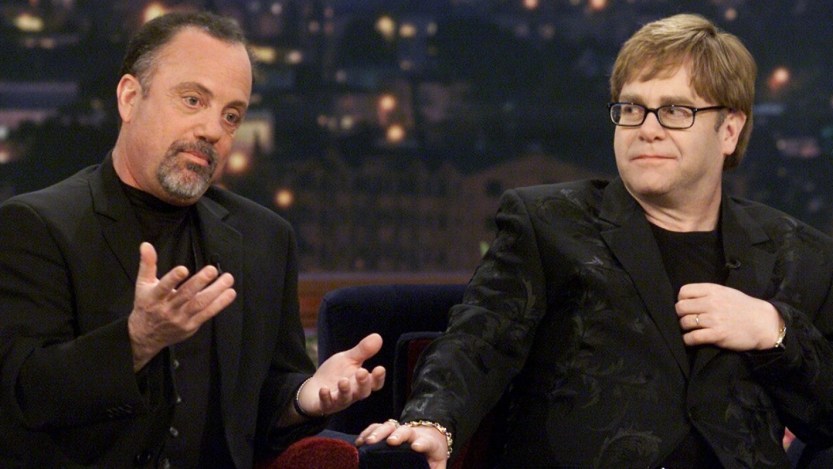 Watch Elton John & Billy Joel Duet on Each Other’s Classic Songs During a 2001 ‘Tonight Show’ Appearance