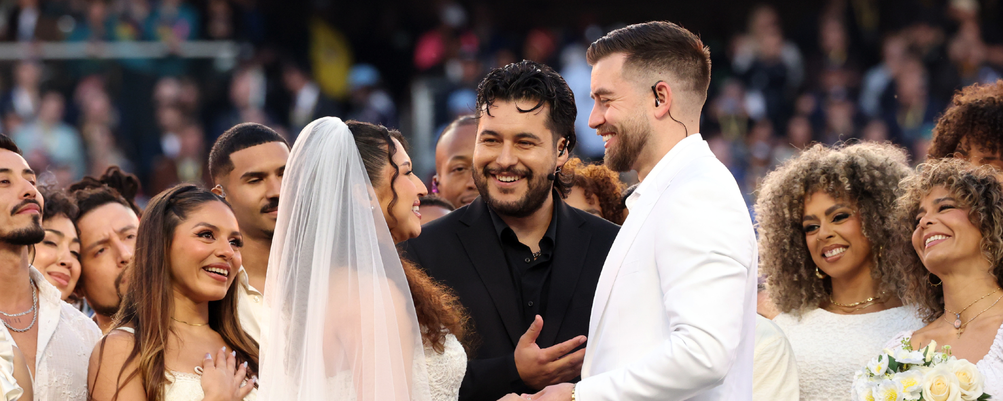 Real-Life Couple Actually Got Married on Field During Bad Bunny’s Super Bowl Halftime Show