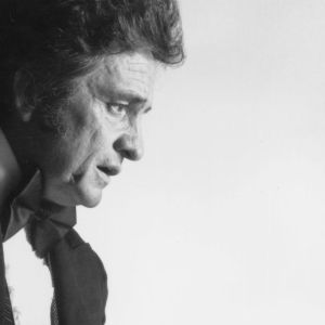 Johnny Cash performing in 1975