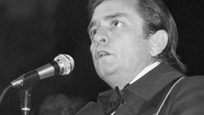 Johnny Cash performing