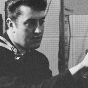 Joe Meek working on recording equipment