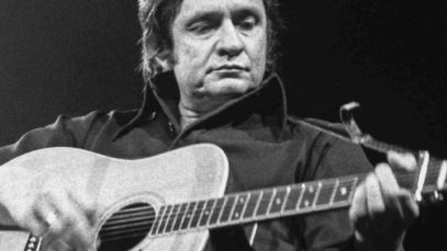 Johnny Cash performing