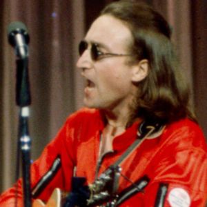 John Lennon performing in 1975