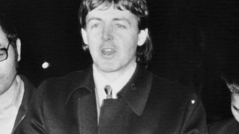 Paul McCartney being arrested in Tokyo