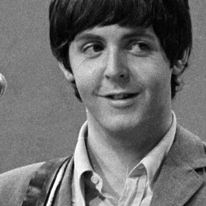 Paul McCartney performing in mid-1960s