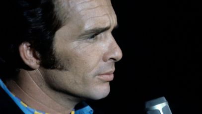 Merle Haggard performing