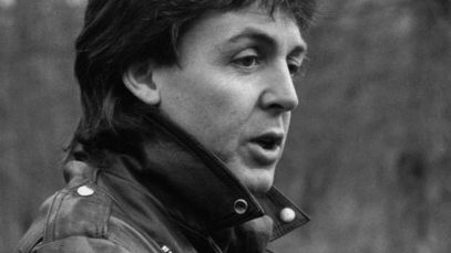 Paul McCartney on his farm in 1980