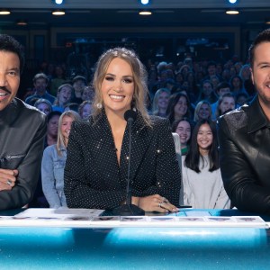 Lionel Richie, Carrie Underwood, and Luke Bryan