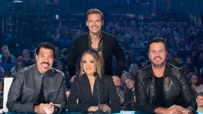 Lionel Richie, Ryan Seacrest, Carrie Underwood, and Luke Bryan