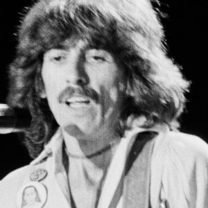 George Harrison performs onstage circa 1982. (Photo by Lester Cohen) (Photo by Lester Cohen/Getty Images)