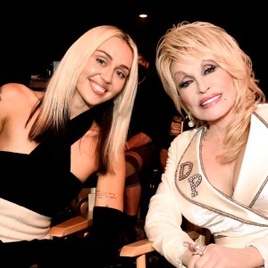 Miley Cyrus and Dolly Parton