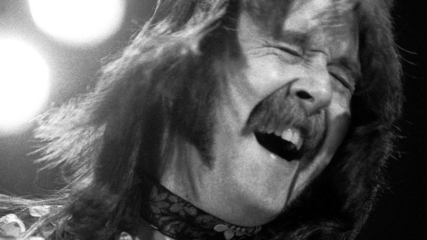 British Rock musician Rod Price (1947 - 2005), of the group Foghat, plays guitar as he performs onstage at the International Ampitheater, Chicago, Illinois, August 12, 1980. (Photo by Paul Natkin/Getty Images)