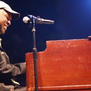 LONG BEACH, CA - AUGUST 30: Booker T. Jones plays the Hammond organ at the 29th Annual Long Beach Blues Festival at Rainbow Lagoon Park in Long Beach, California on August 30, 2008. (Photo by Jim Steinfeldt/Michael Ochs Archives/Getty Images)