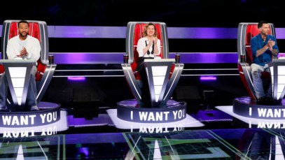 John Legend, Kelly Clarkson, and Adam Levine