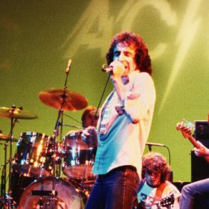 AC/DC performing in 1977