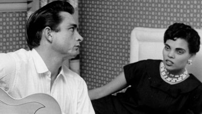 Johnny Cash and Vivien Liberto