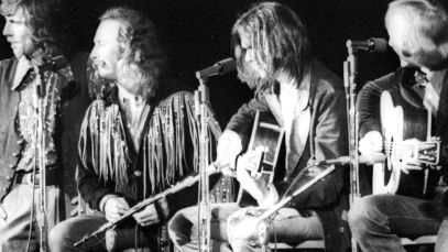 CSNY performing in 1970