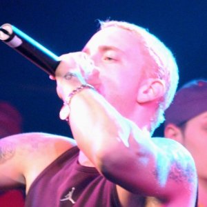 Eminem performing