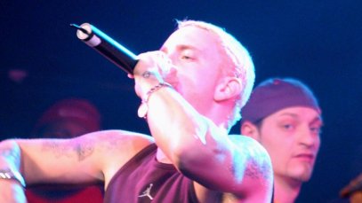Eminem performing