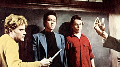 A still from Blackboard Jungle, which helped Bill Haley land a No. 1 hit