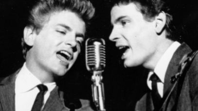 The Everly Brothers performing