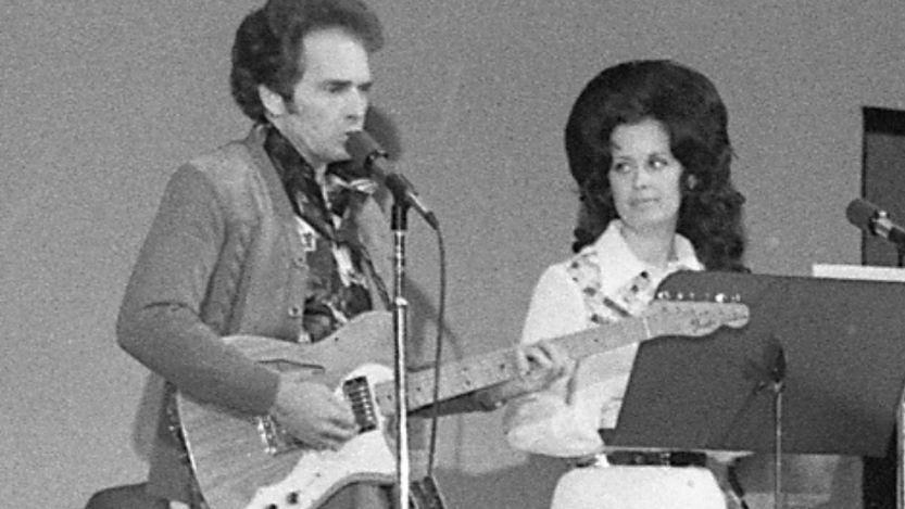 Merle Haggard and Leona Williams performing