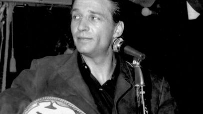 Waylon Jennings performing in the 1960s