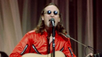 John Lennon performing in 1975