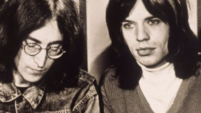 John Lennon and Mick Jagger